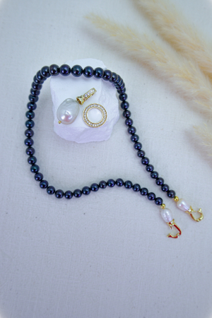 COLIER DESIRE, PERLE NEGRE [3]