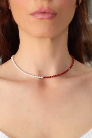 Colier Jasp Roșu - Berbec [2]