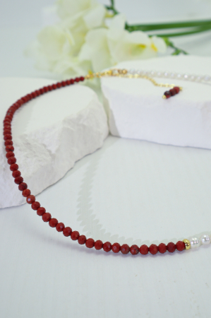 Colier Jasp Roșu - Berbec [4]