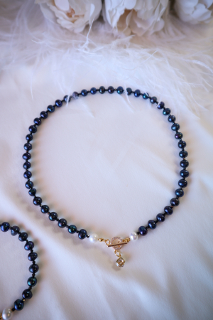 Colier Perle Negre - Amedeea [2]