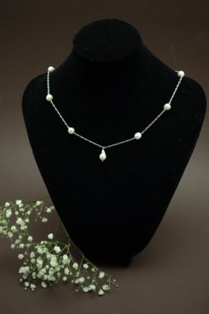 Coliere cu lanț - Colier Waterfall Argint