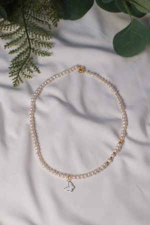 Colier White Butterfly [3]