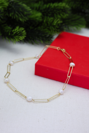 WINTER SPECIALS - COLIER ZALE ȘI PERLE