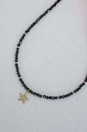 COLIER ZIRCONIA NEAGRĂ, STAR [3]