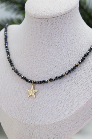 COLIER ZIRCONIA NEAGRĂ, STAR [1]