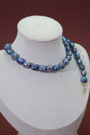 DYO - Colier Perle Diforme Indigo 8-9 mm [1]