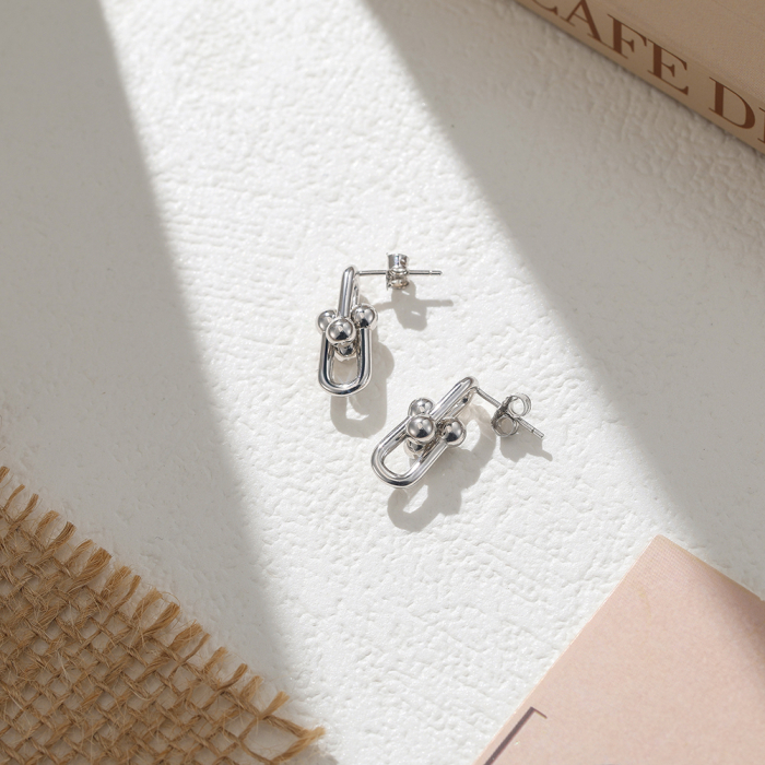 Cercei din argint 925 rodiat Link Tiffany [2]