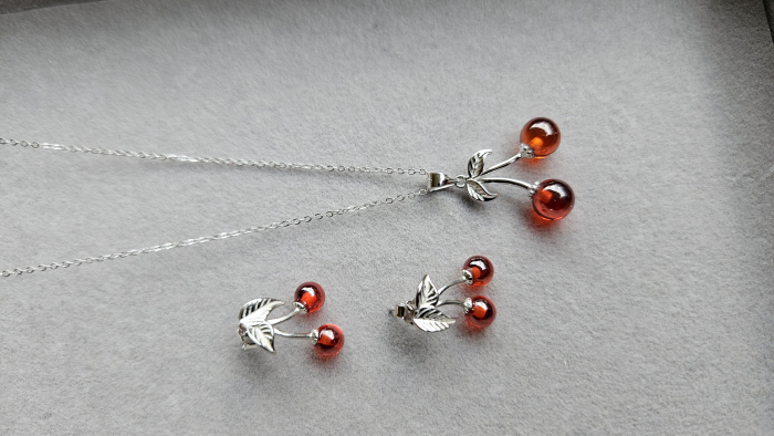 Cercei Cirese argint rodiat - Cu cirese la urechi! [4]