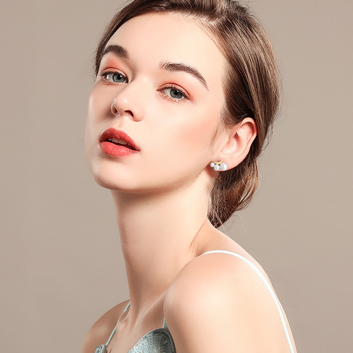 Cercei semiluna argint placat cu aur [5]