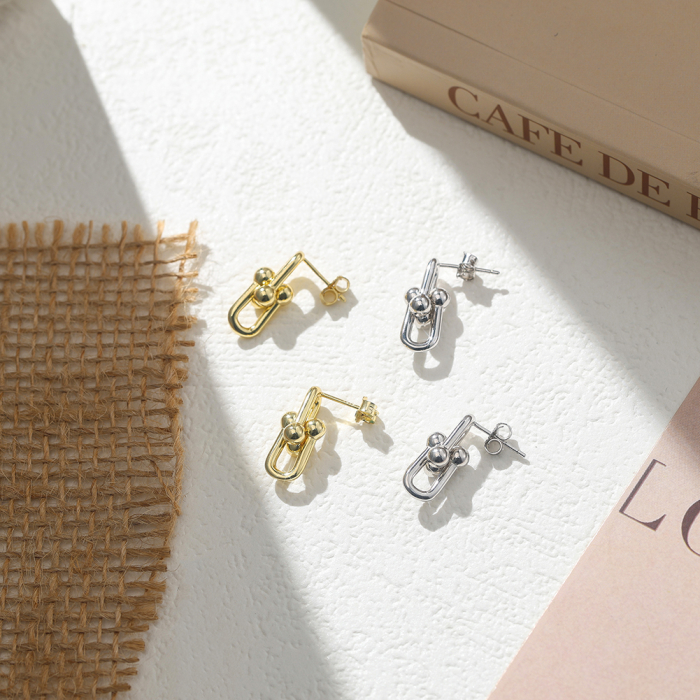 Cercei din argint 925 rodiat Link Tiffany [4]