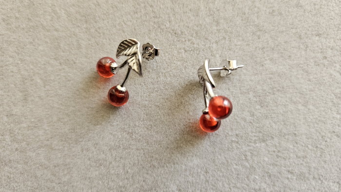 Cercei Cirese argint rodiat - Cu cirese la urechi! [2]