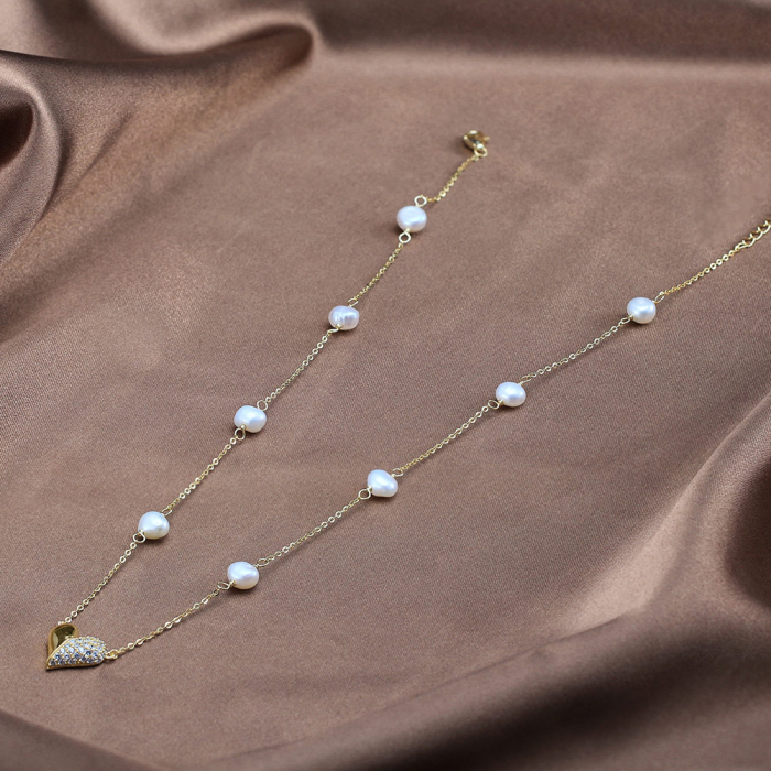 Colier Heart Me perle de cultura cu inima - simbol al iubirii [4]