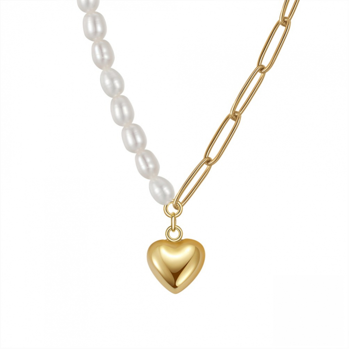 Colier perle cu pandativ inima [1]