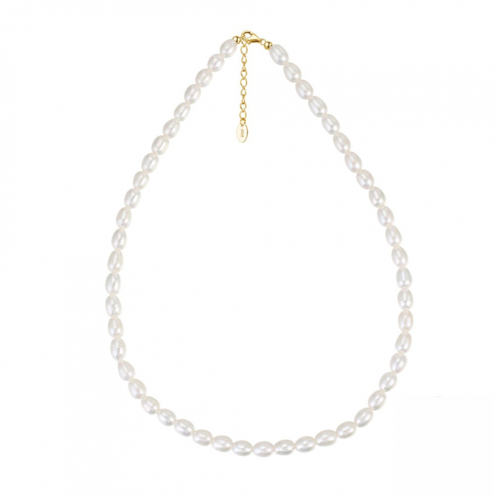 Șirag clasic de perle de cultura naturale Sandra [1]