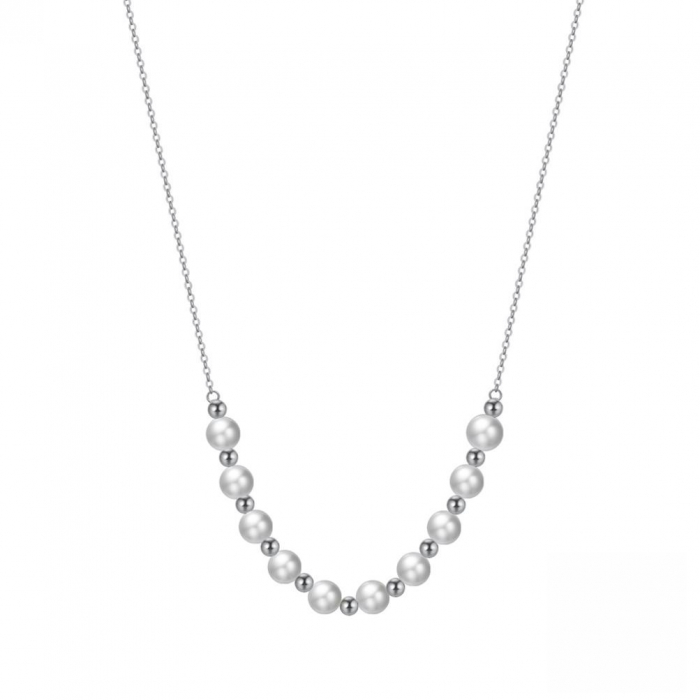 Colier Silver Pulse din argint rodiat cu perle naturale de apă dulce [1]