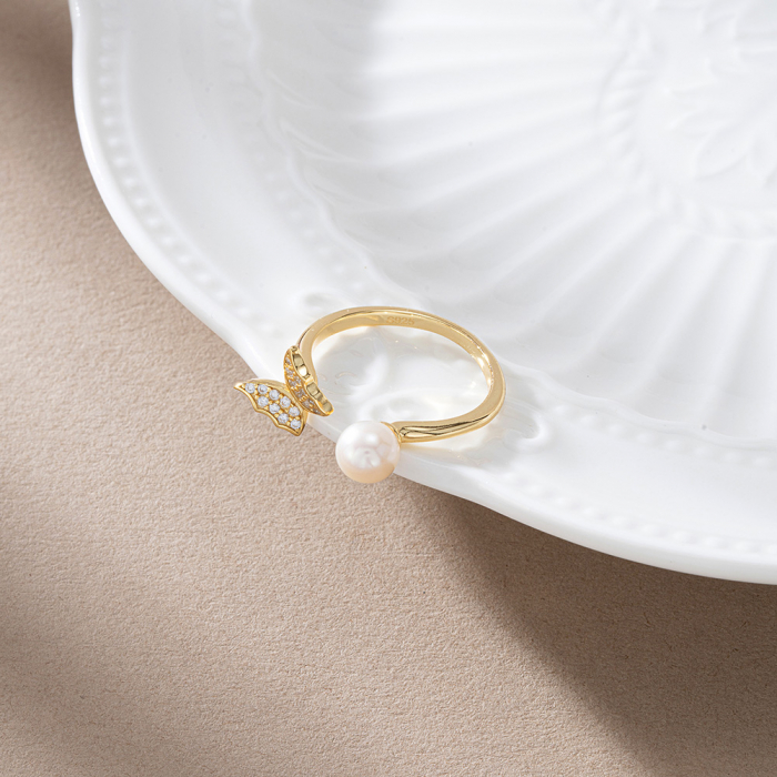 Inel perla si fluture [4]