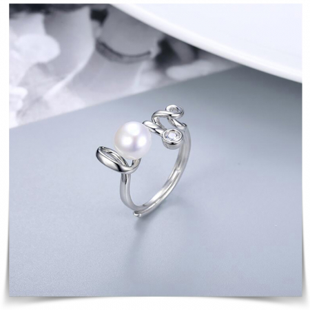 Inel LOVE cu perla de cultura [1]