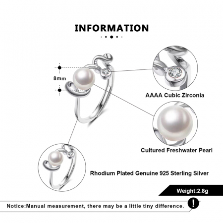 Inel LOVE cu perla de cultura [4]