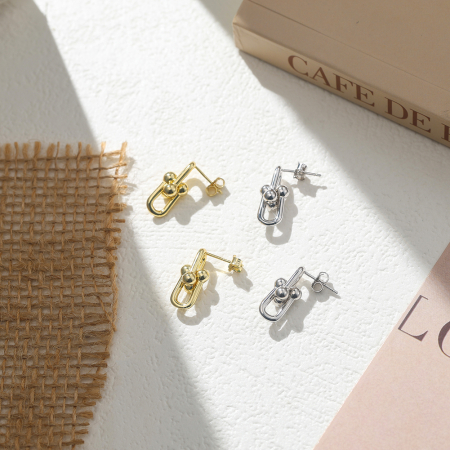 Cercei din argint 925 rodiat Link Tiffany [3]