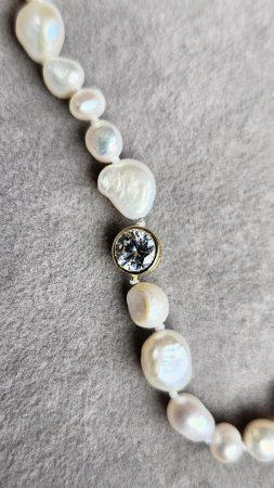 Colier Zephire cu perle baroc și zirconiu – eleganță și strălucire [4]