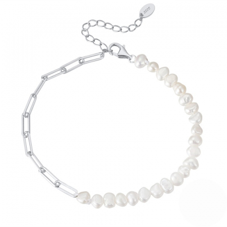 Set bratara si colier din argint cu perle naturale [1]
