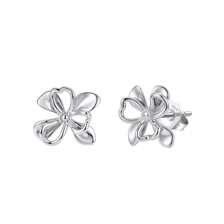 Cercei - Cercei din argint 925 placați cu rodiu Flower
