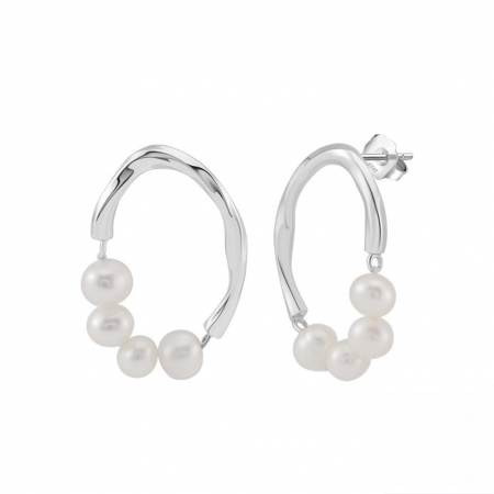 Cercei - Cercei Ghia din argint placat cu rodiu