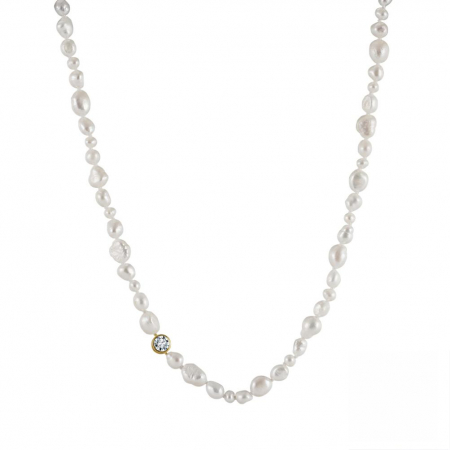 Colier Zephire cu perle baroc și zirconiu – eleganță și strălucire