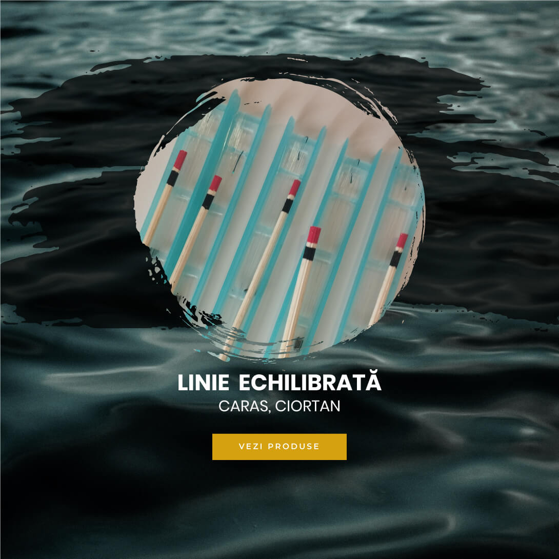 Pescuitpedunare- linie echilibrata caras, ciortan