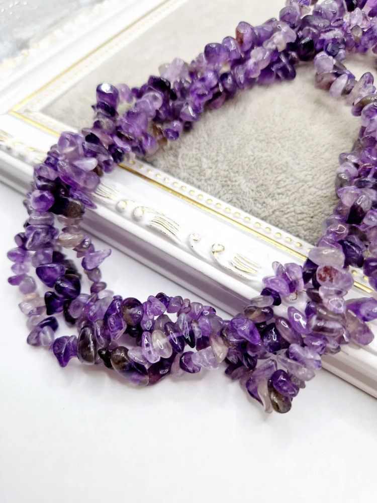 Ametist, chips mediu, 26cm - 1 șirag [2]