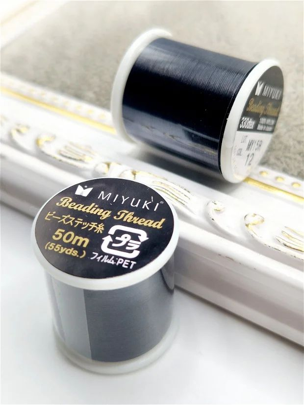 Ață Miyuki, neagră 50m, cod miata6 - 1 bobină [1]
