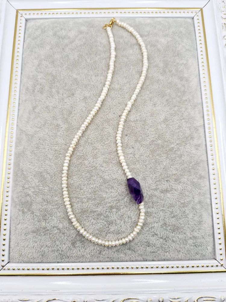 choker din perle si ametist [3]