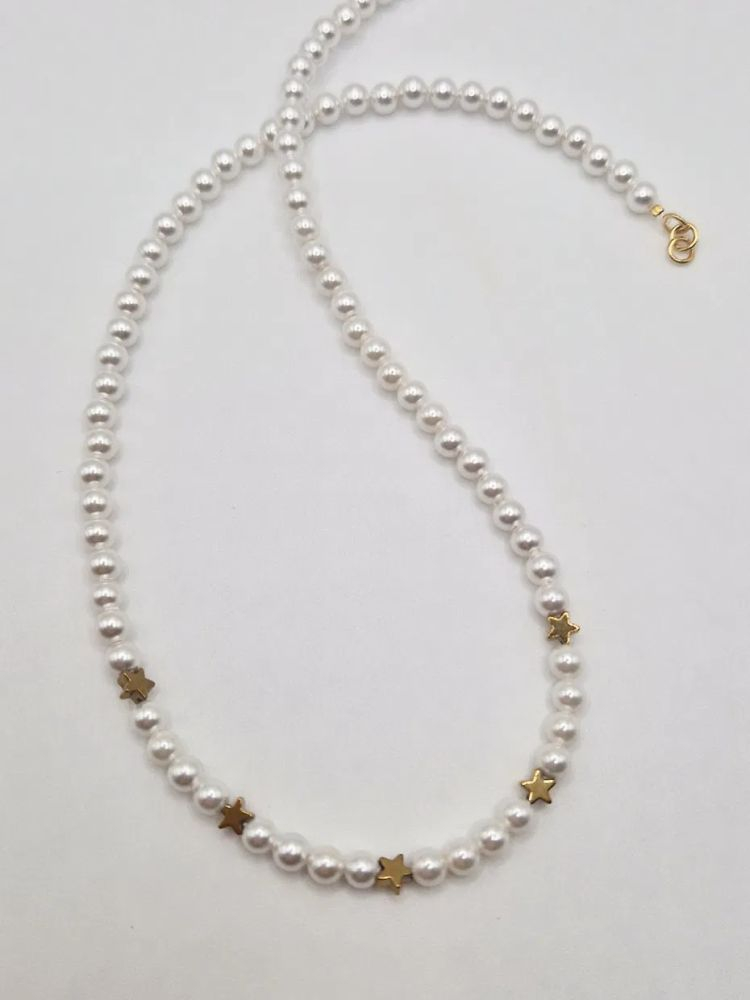 Choker | Perle tip Mallorca | Steluțe [2]