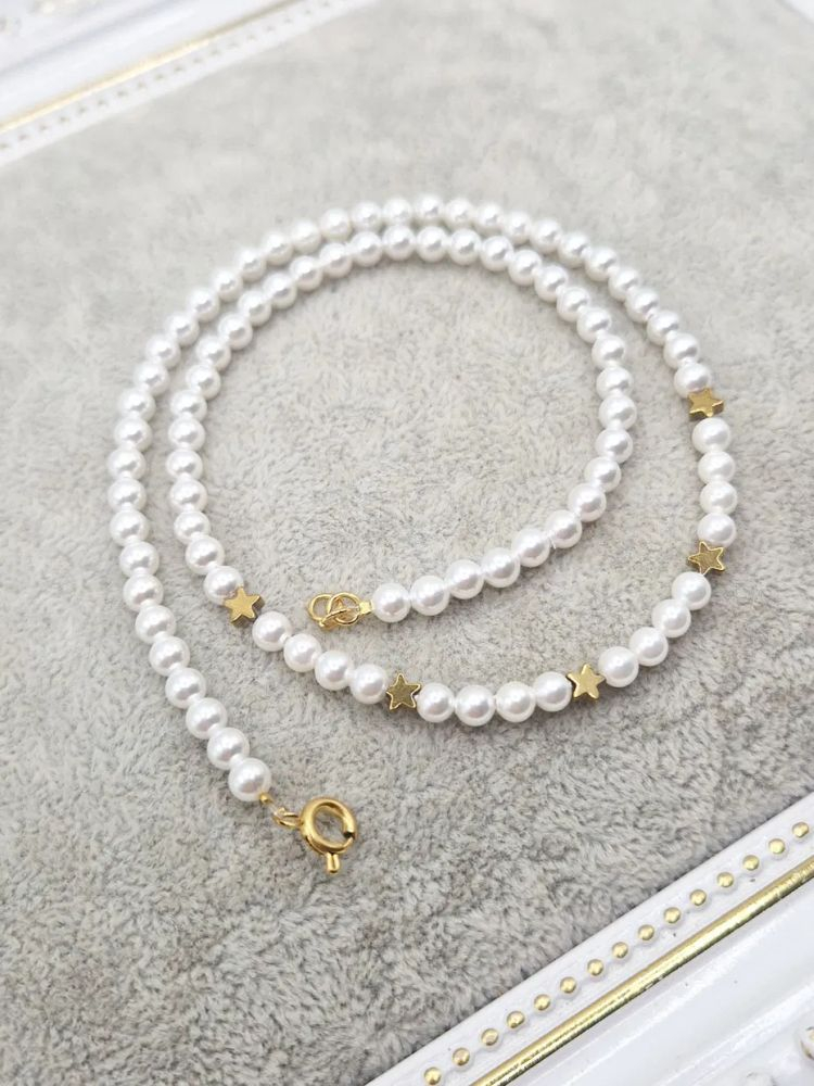 Choker | Perle tip Mallorca | Steluțe [4]