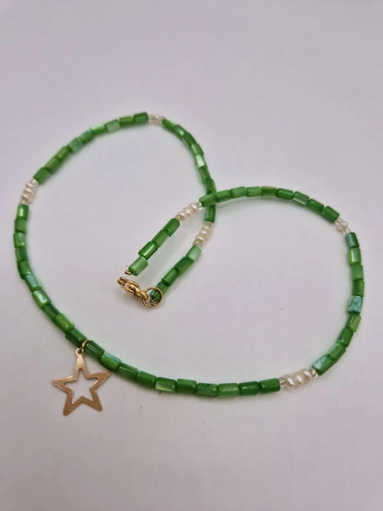 Choker | Sidef verde | Baby Pearls [1]