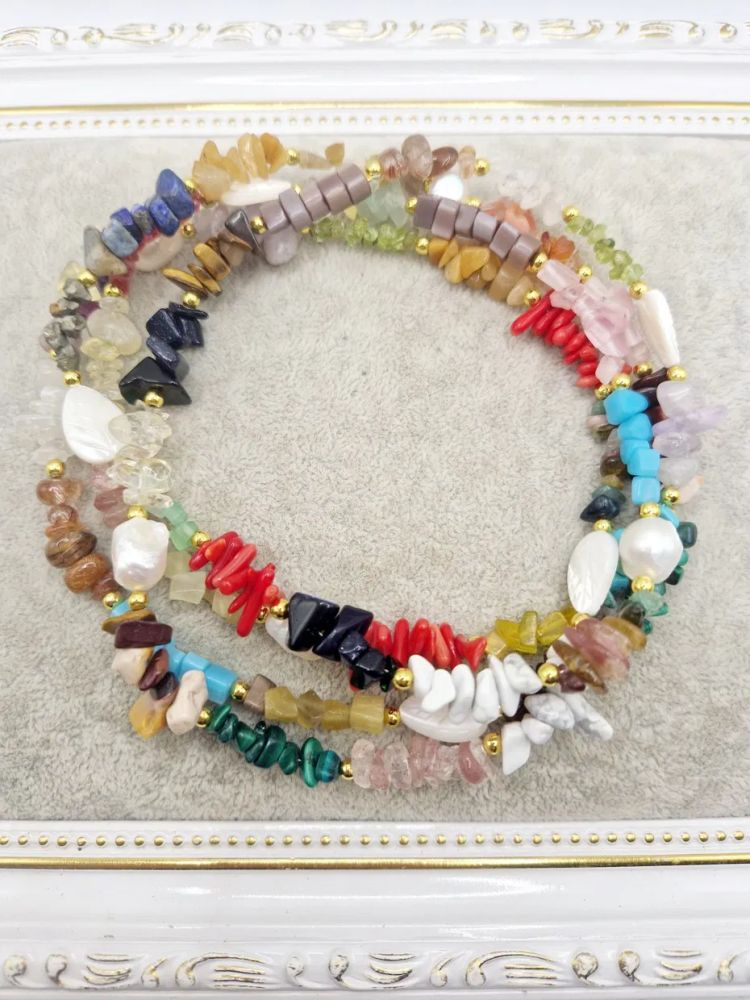 Colier lung | Perle | Pietre semiprețioase [4]