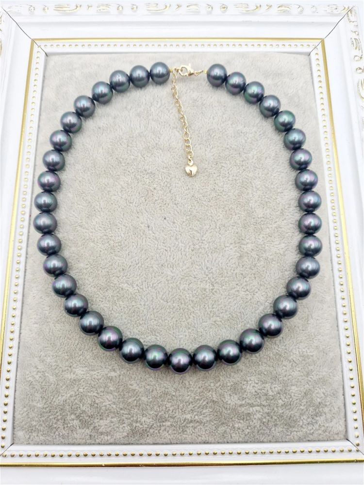 Colier | Perle Mallorca | Negre | Aur [2]