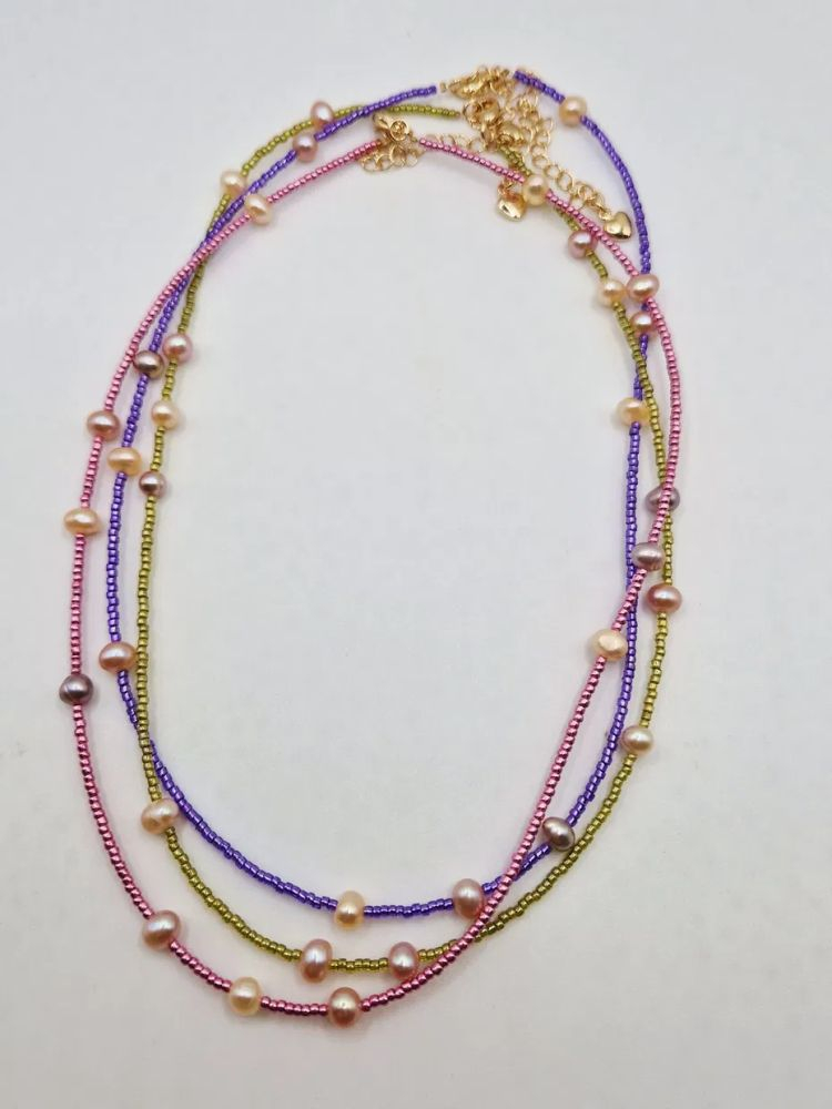 Colier | Perle naturale | mărgele Toho [5]