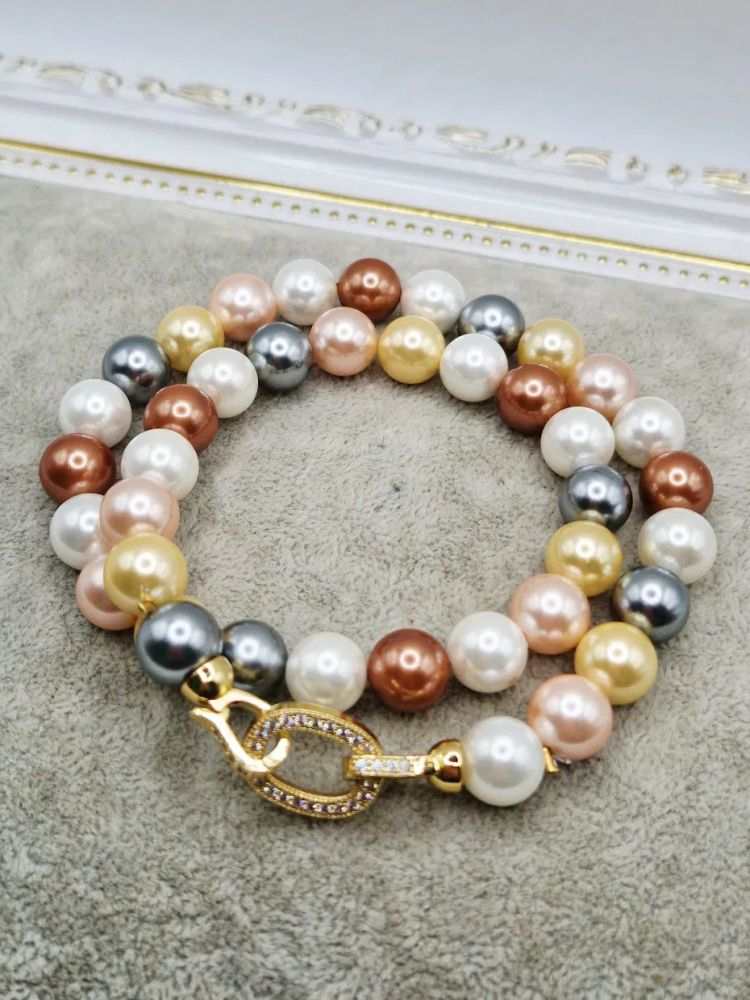 Colier | Perle tip Mallorca | Cubic zirconia [3]