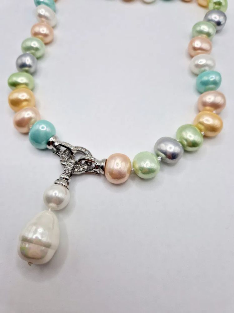 Colier | Perle tip Mallorca | Cubic zirconia [2]