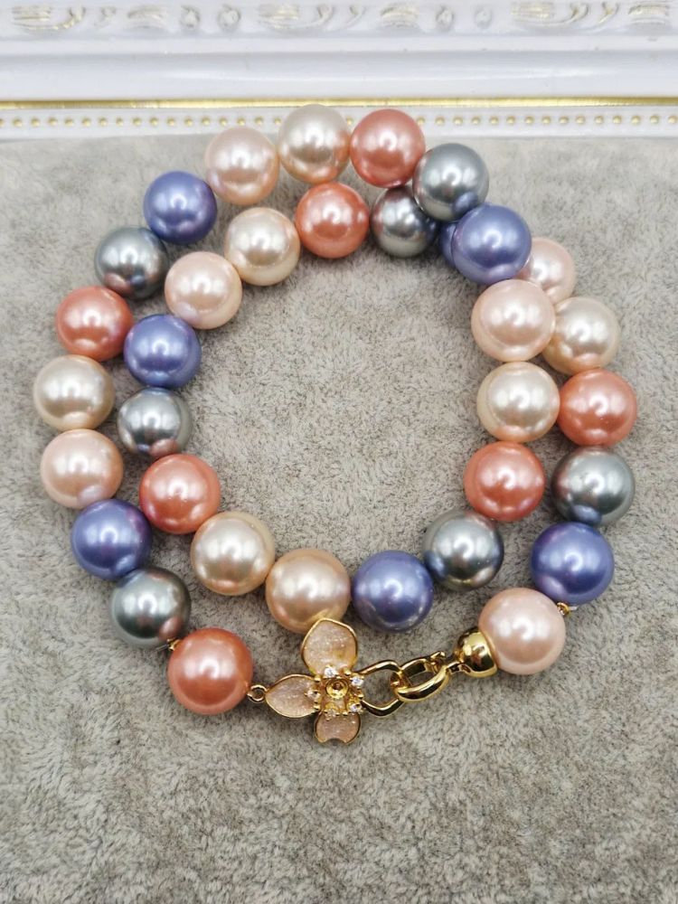 Colier | Perle tip Mallorca | Cubic zirconia [3]