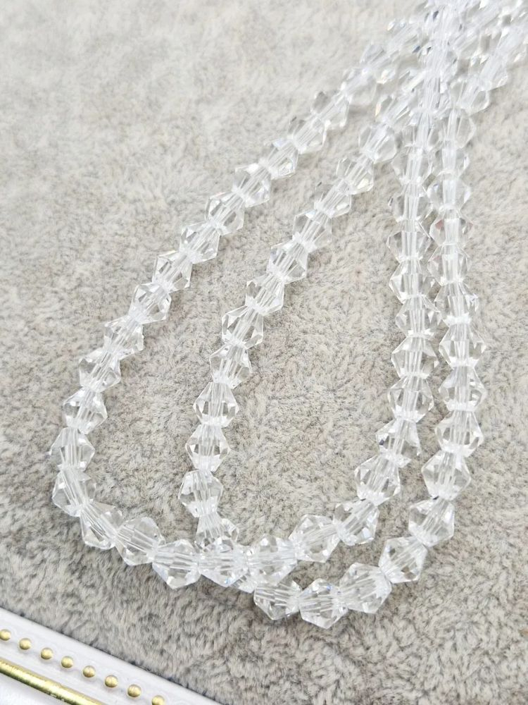 Cristale biconice, transparente 5.5mm - 1 buc [1]