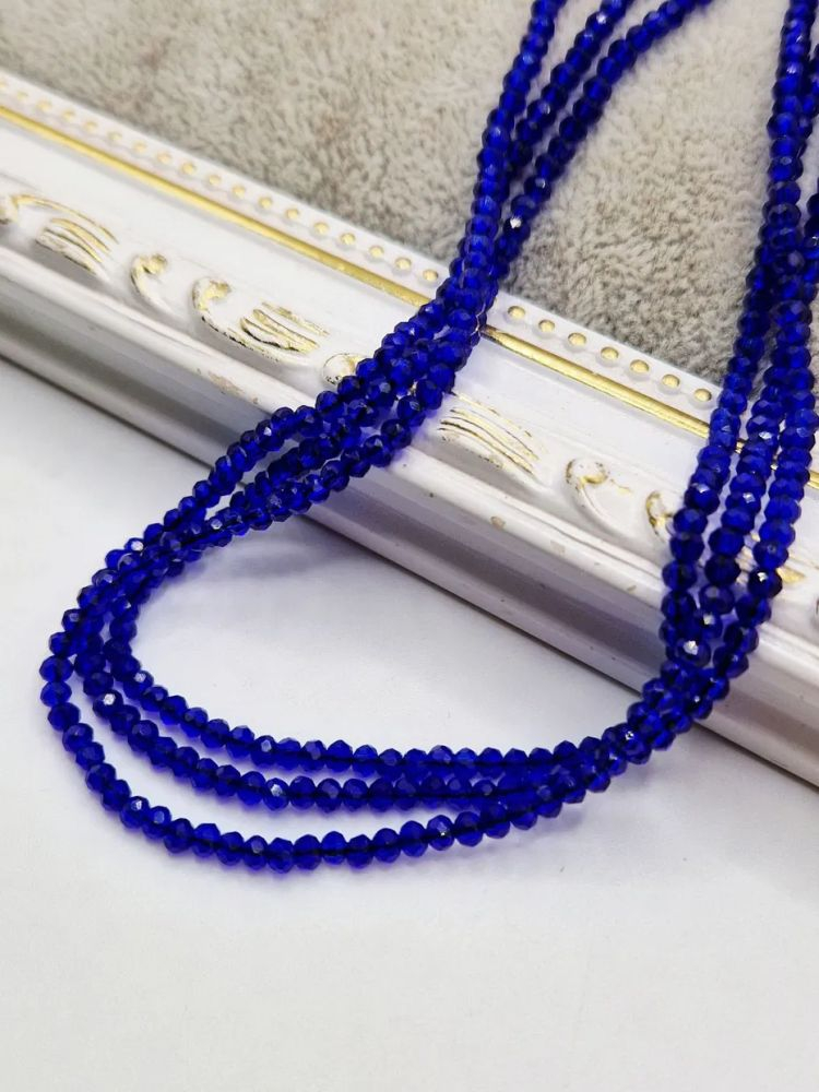 Cristale rondele albastre 3mm - 1 buc [1]