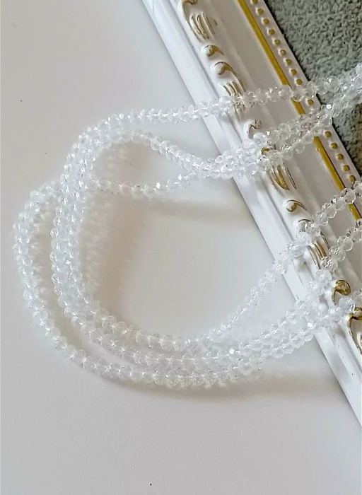 Cristale rondele, transparent, 4mm - 1 buc [1]