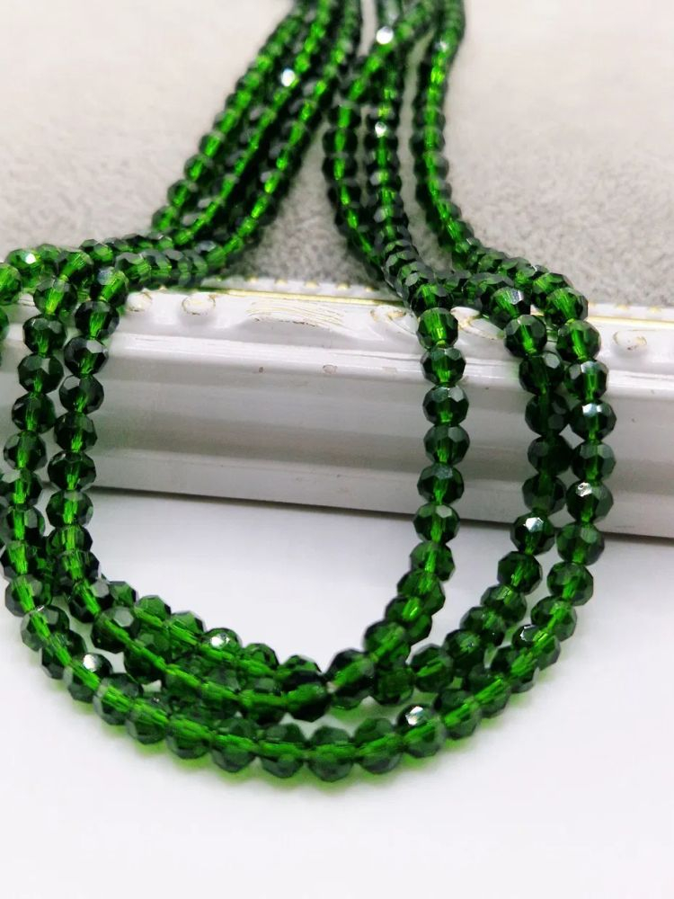 Cristale verde kaki  4mm- 1 buc [2]