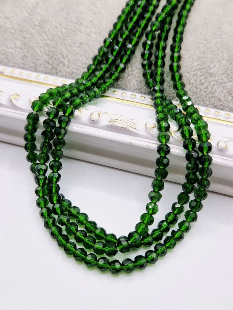 Cristale verde kaki  4mm- 1 buc [1]