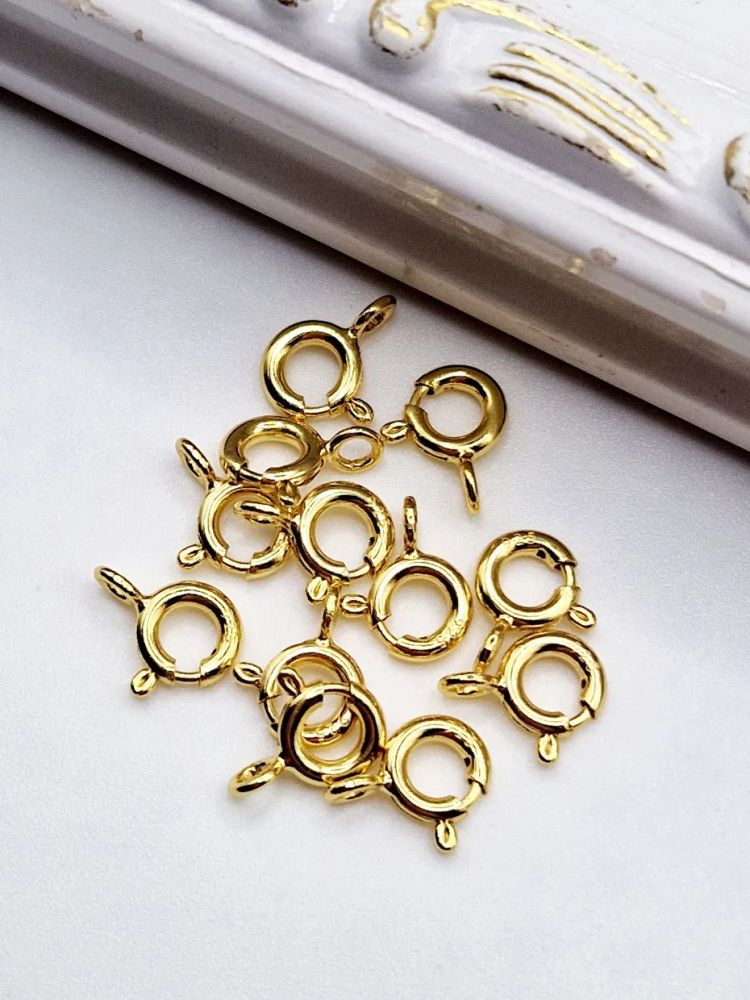 Închizătoare din argint placat cu aur 14k - 1 buc [2]