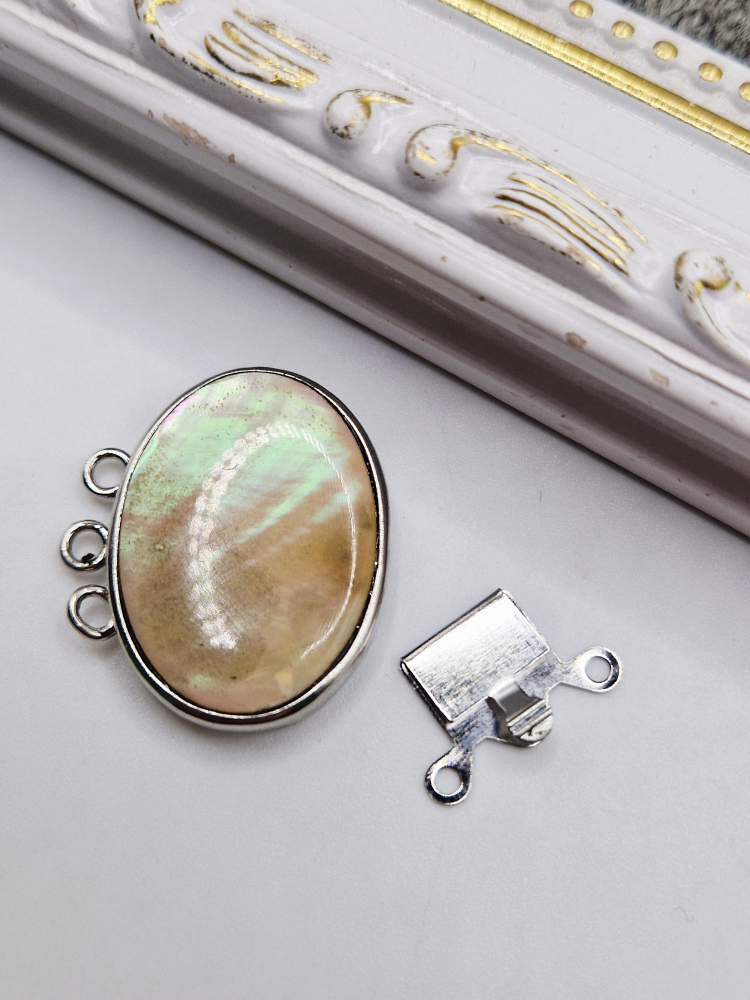 Închizătoare sidef cu reflexe, 27mm - 1 buc [2]