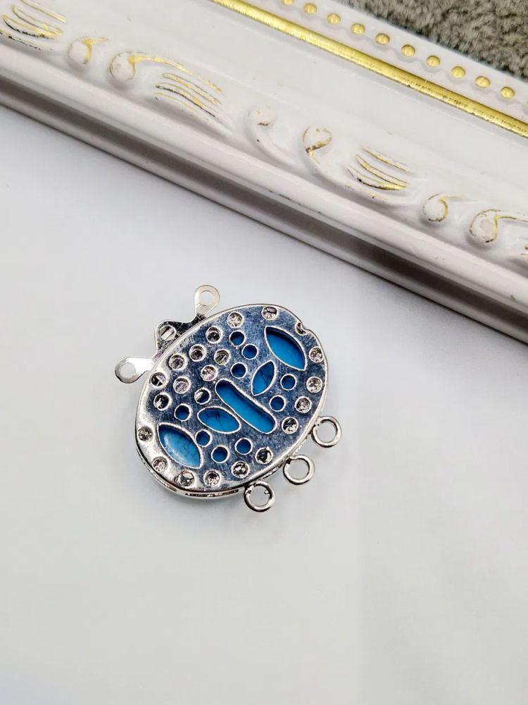 Închizătoare turcoaz, 27mm - 1 buc [2]