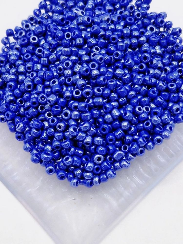 Mărgele de nisip albastru perlat 2mm - 30gr [1]